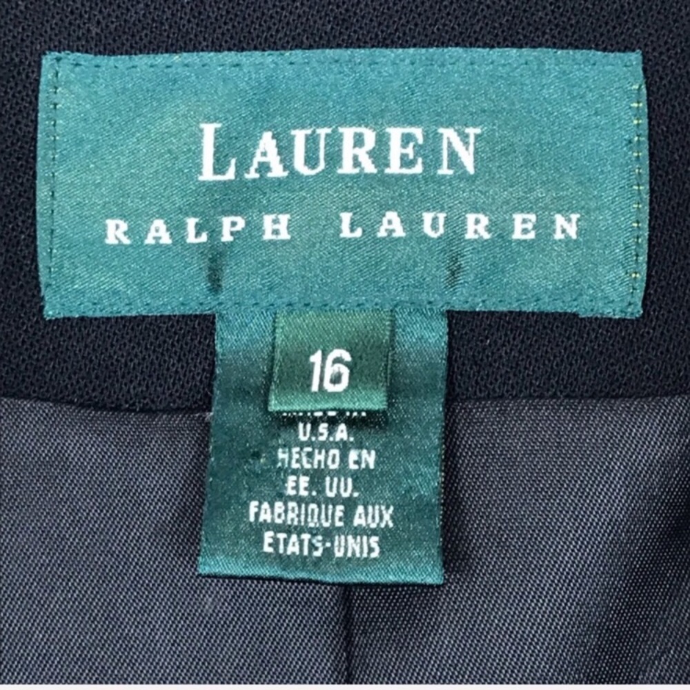 Ralph Lauren | Vintage Wool Crest  Black Jacket 16 - Picture 5 of 6